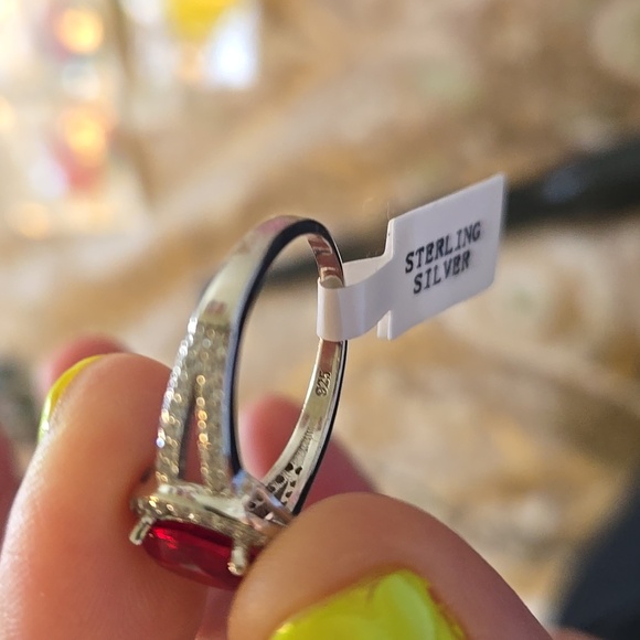 Silver Ruby Ring - Picture 3 of 3